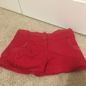 Red Fang Shorts like new size 9 juniors